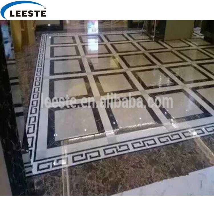 High Quality Marble Stone Polished of the Waterjet Patterns Flooring Tiles
