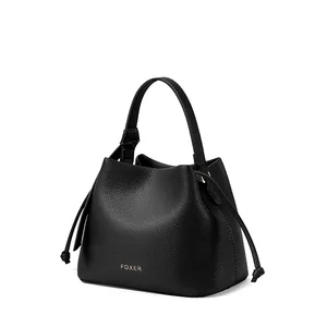 Customized fashion designer women's leather bucket handbag high-quality summer women's one-shoulder crossbody bag