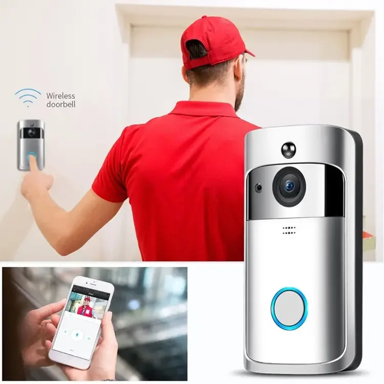 Hongnaer Two Way Intercom Ring Doorbell Wireless Camera HD Smart Security Doorbell With WiFi Camera Aiwit