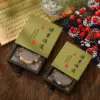Hot stamping olive green+black floating box