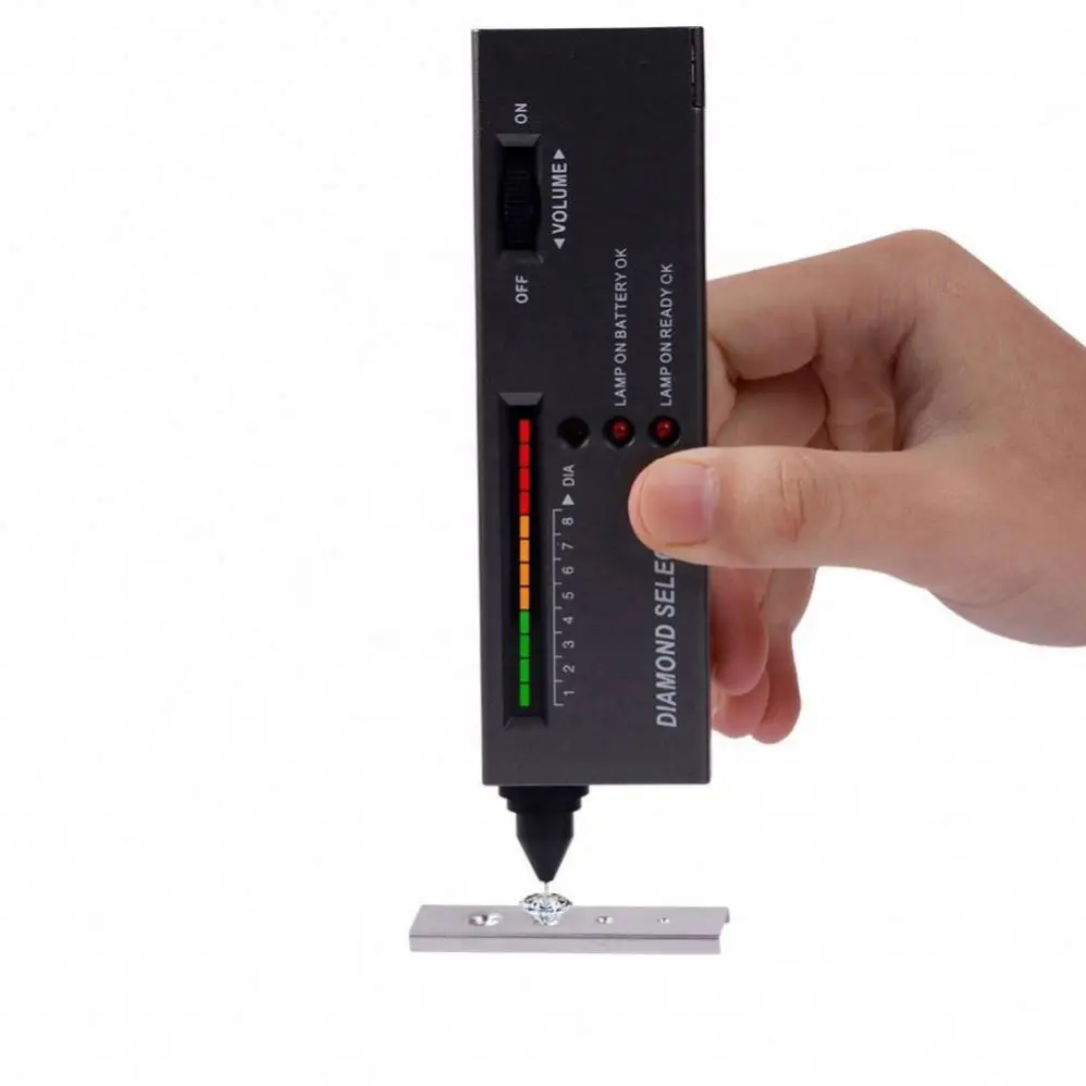 TEBAK Testing Equipment High Accuracy Diamond Tester Gemstone Gem Selector Jewelry Watcher Tool LED Diamond Indicator Test Pen