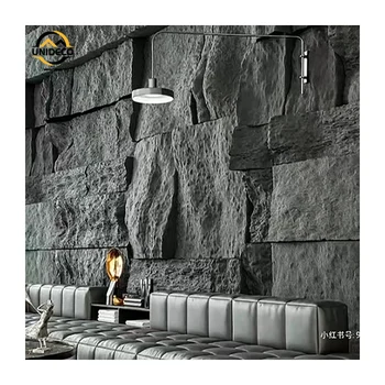 3d Texture Stone For Exterior Artistic Pu Stone Cladding Faux Stone ...