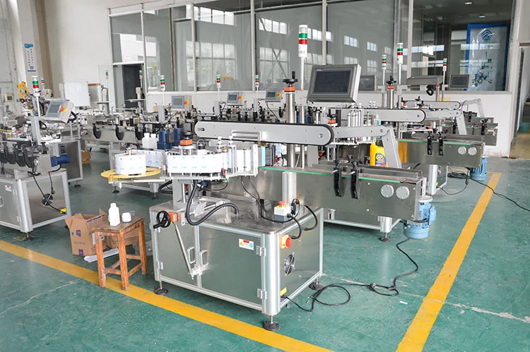 automatic vertical cooking wine toilet cleaner plastics round bottle labeling machine