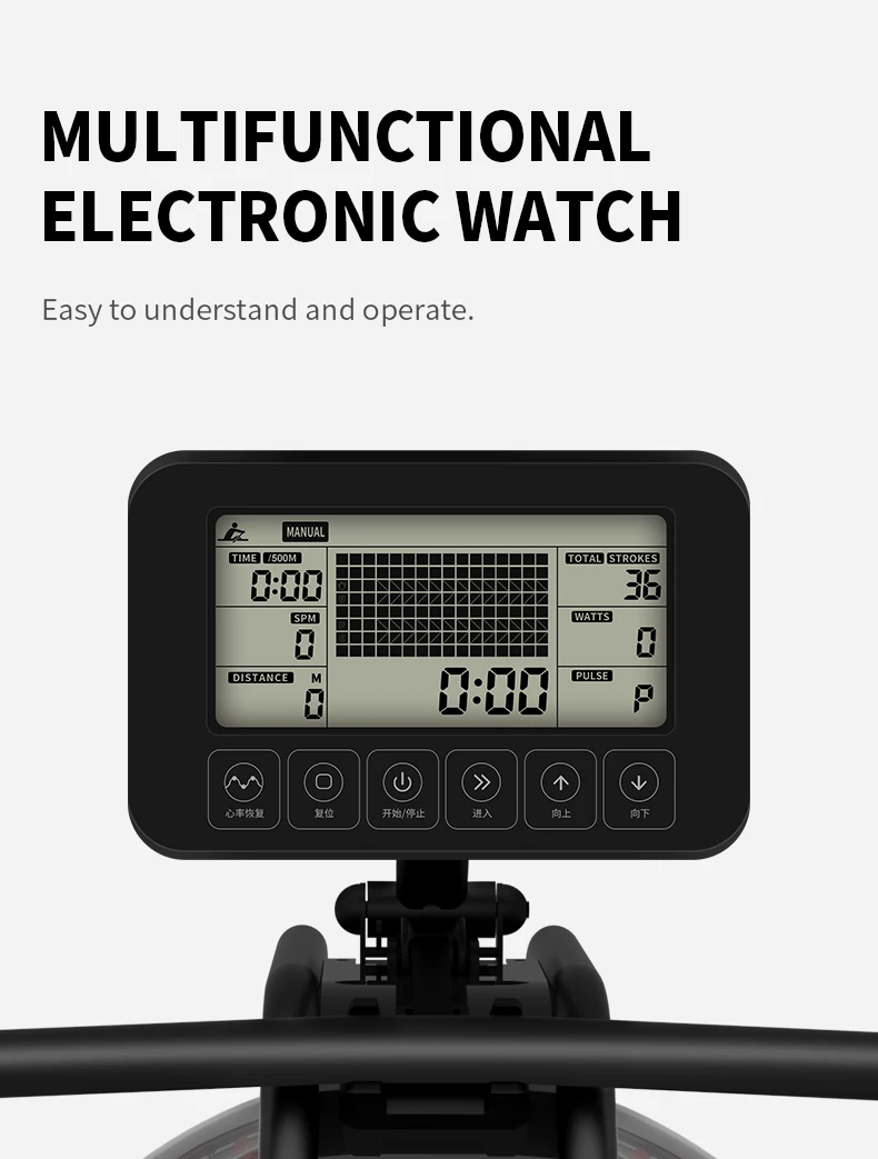 Гребной тренажер BunnyHi HCJ007 сталь 2020, оборудование для тренажерного зала