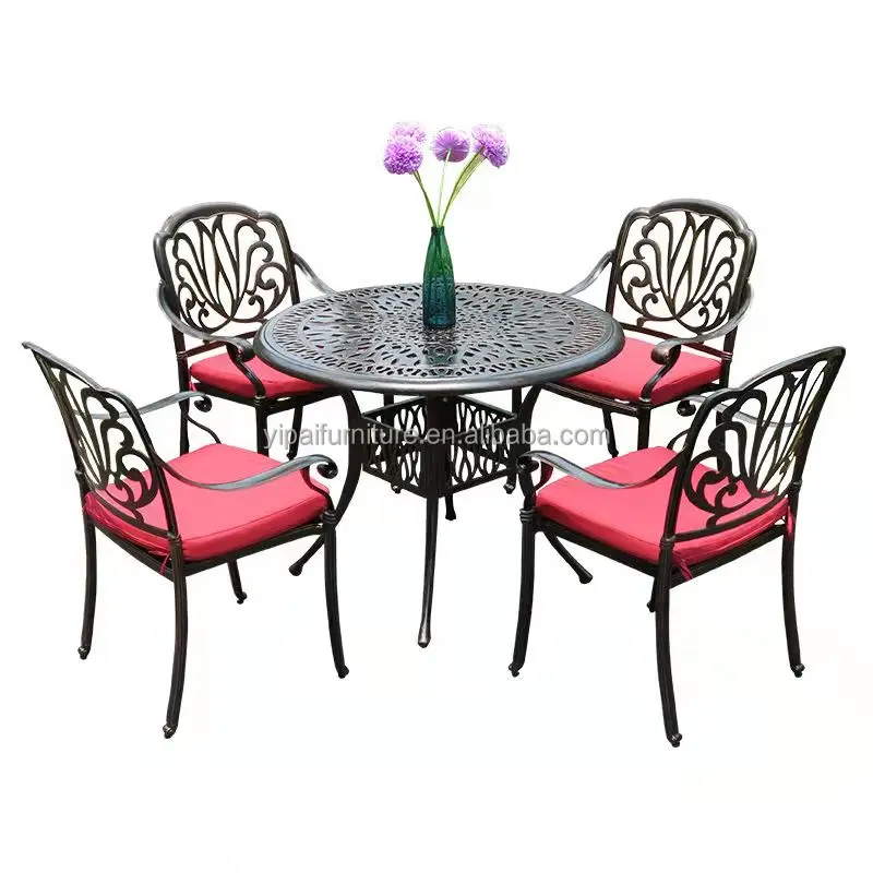 Outdoor Furniture Villa Garden Table And Chair High Quality Luxury Cast