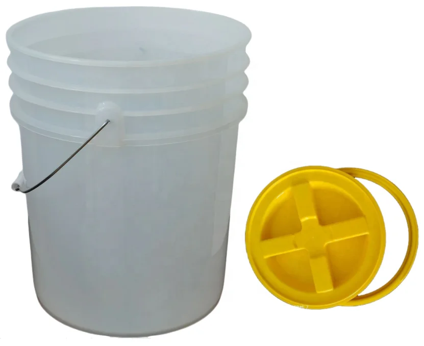 Bpa Free Food Grade 5 Gallon Food Storage Solutions Moisture Proof Airtight Buckets With Gamma