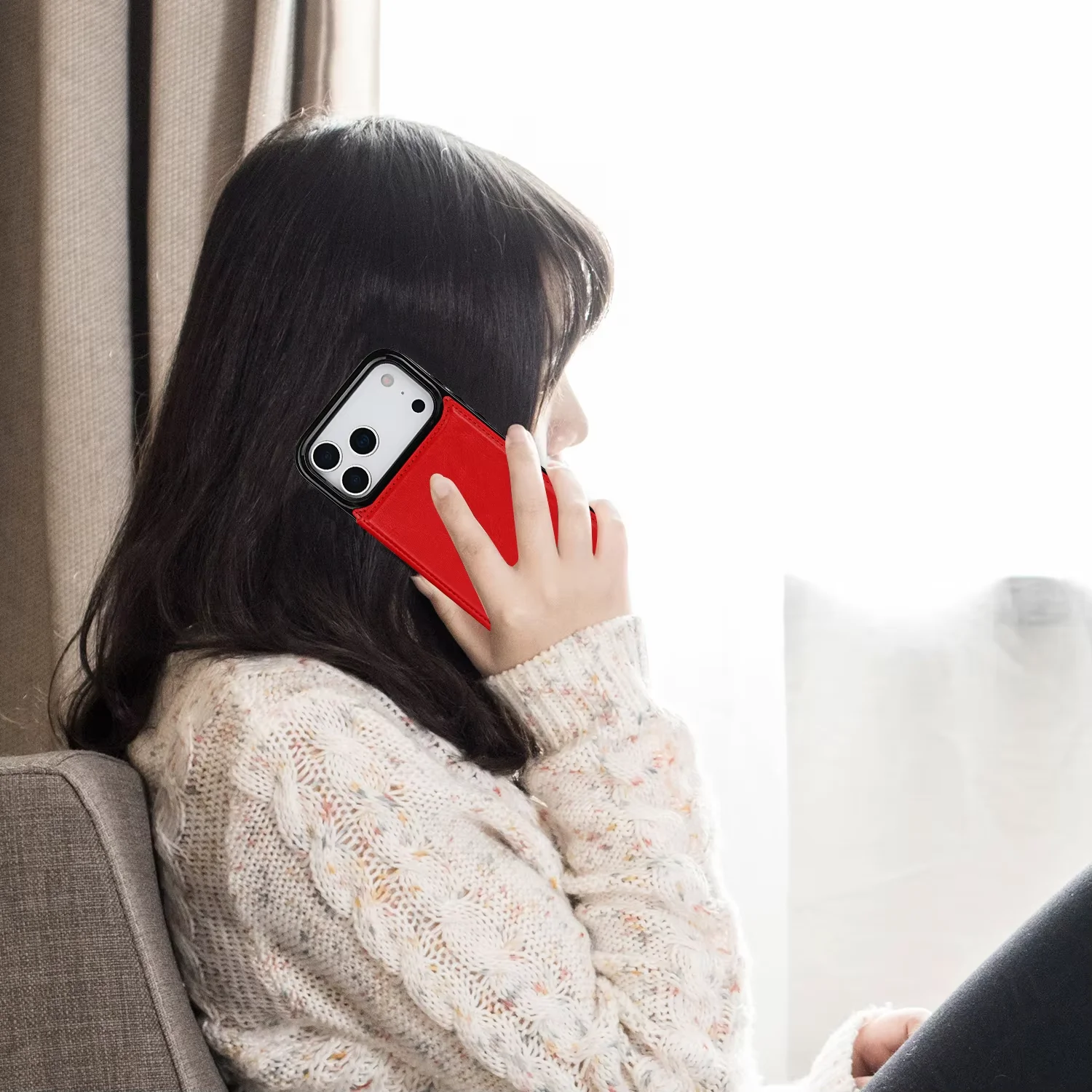 17 pro max  flip cover with 10 card slots cash pocket shockproof protective phone cover-6