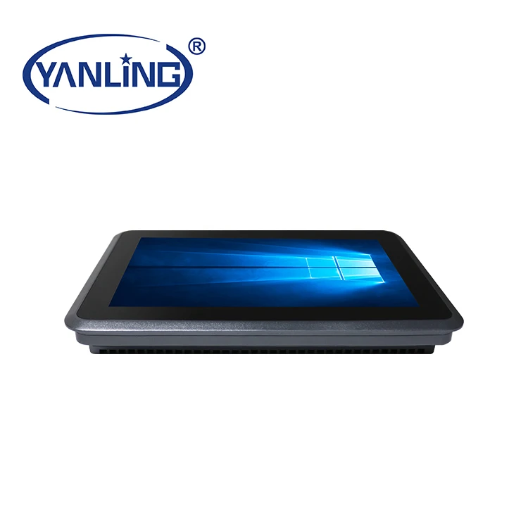 Класс IP65, водонепроницаемая безвентиляторная промышленная панель, ПК i5, четырехъядерный процессор, многосенсорный емкостный сенсорный экран, промышленный компьютер