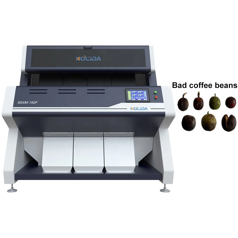 Coffee Bean  Coffee Cherry Rice Color Sorting Machine CCD Small Roasted Coffee Grains Optical Seeds Mini  Colour Sorters Machine