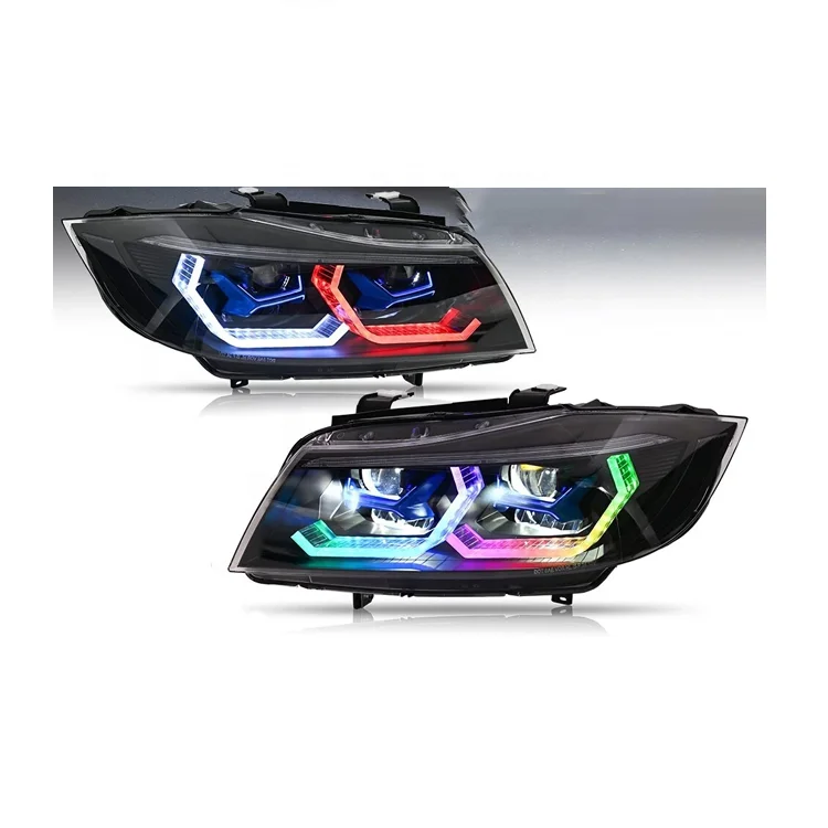 Piezas de automóvil: faros delanteros originales con iluminación LED RGB para BMW E90, E91, Serie 3 berlina (2013–2018)