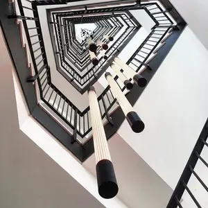 ECOJAS Luxury Glass Chandelier for Hotel Lobby Super Market Wedding Hotel New Design Large Pendent Light