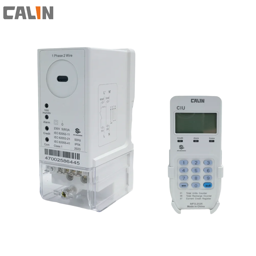 Din Rail STS Prepaid Energy Meter with 60A Max Current 15 Years Lifespan and IEC62056-21 Compliance