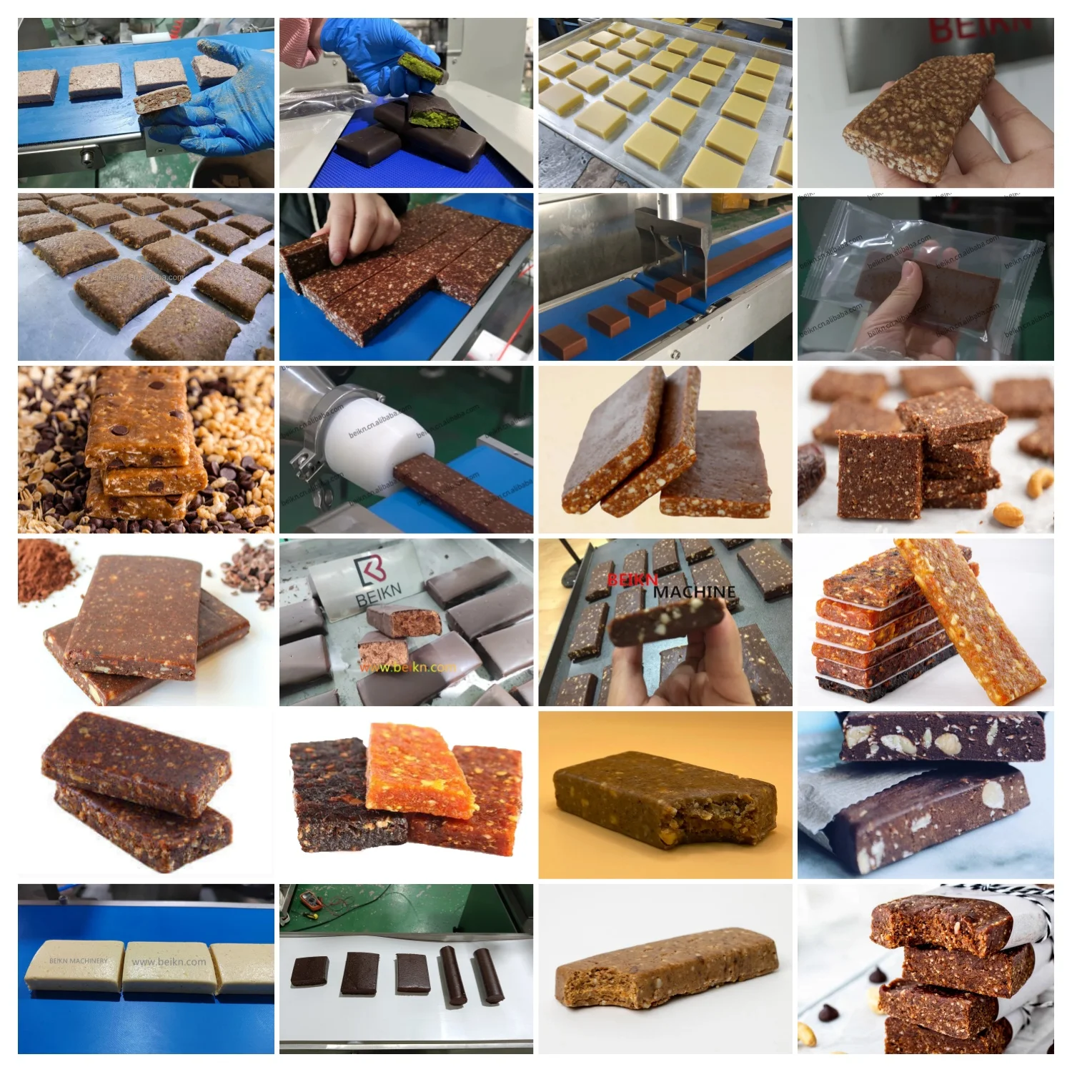 Energy Bar Production Line Food Mixer Machine for Making Fruit & Nuts Protein Bar Packing Machine Date Bar Extruder and Cutter