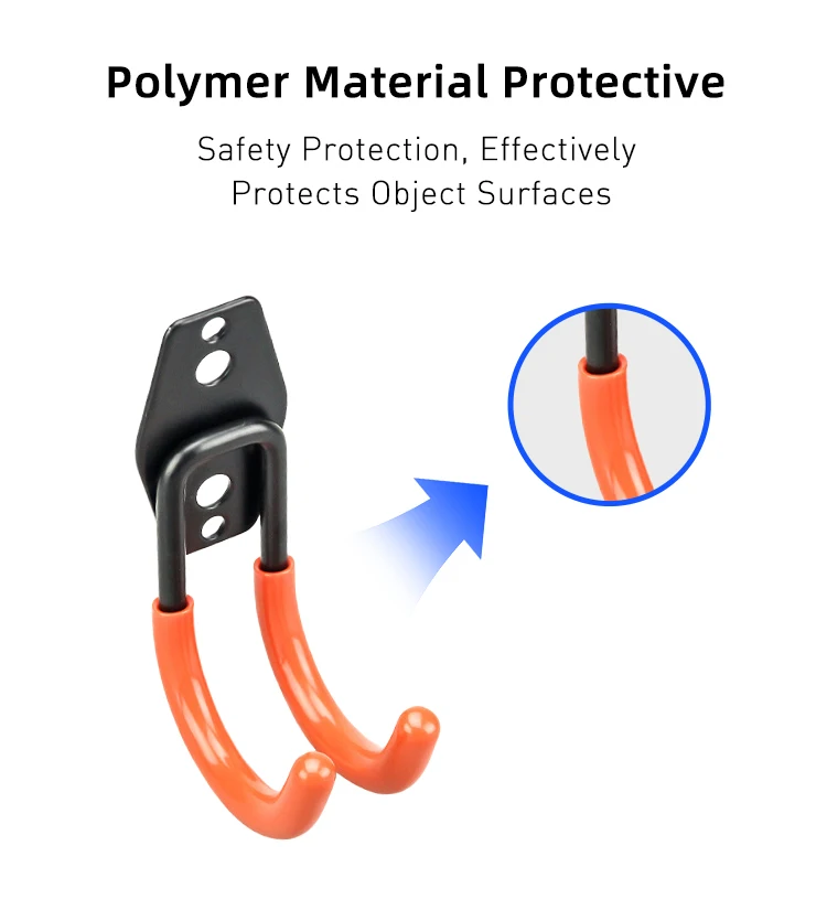 Wall Mounted Garage Hanger&Organizer Metal J Shaped Utility Wall Storage Hooks For Bulk Storage manufacture