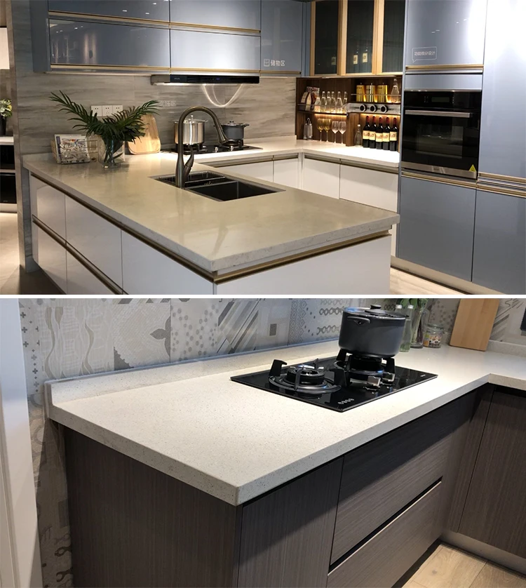 Modern Marble Quartz Stone Countertop for Kitchens Counter Quartzite ...
