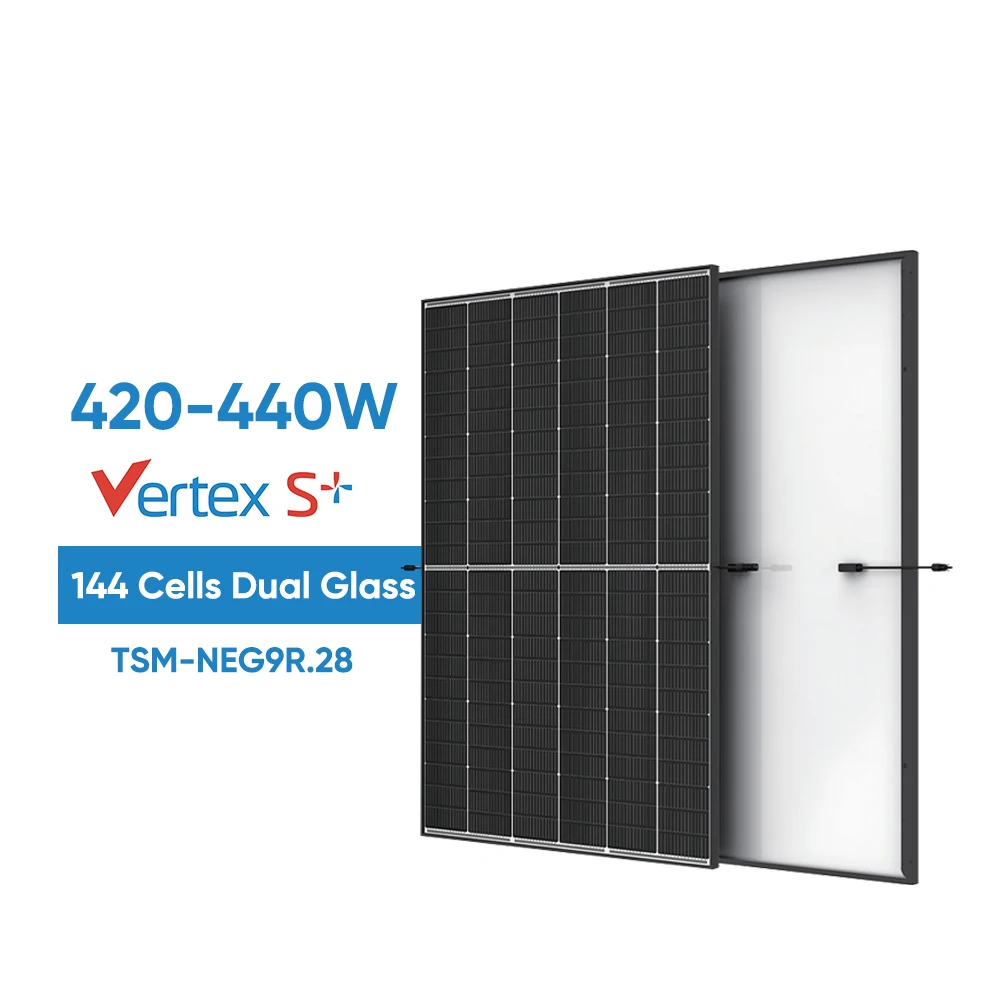 Trina Solar Panels Vertex S TSM NEG9R.28 425w 430w 435w 440w Dual Glass Solar Panel For Germany