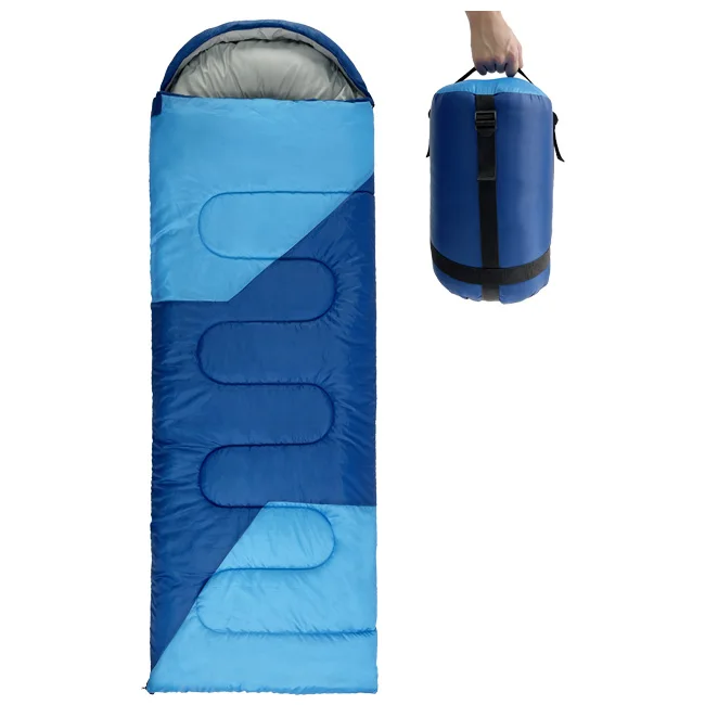 Customizable Outdoor Splicing Waterproof Four Season Envelope Sleeping Bag For Camping Hiking Travelling