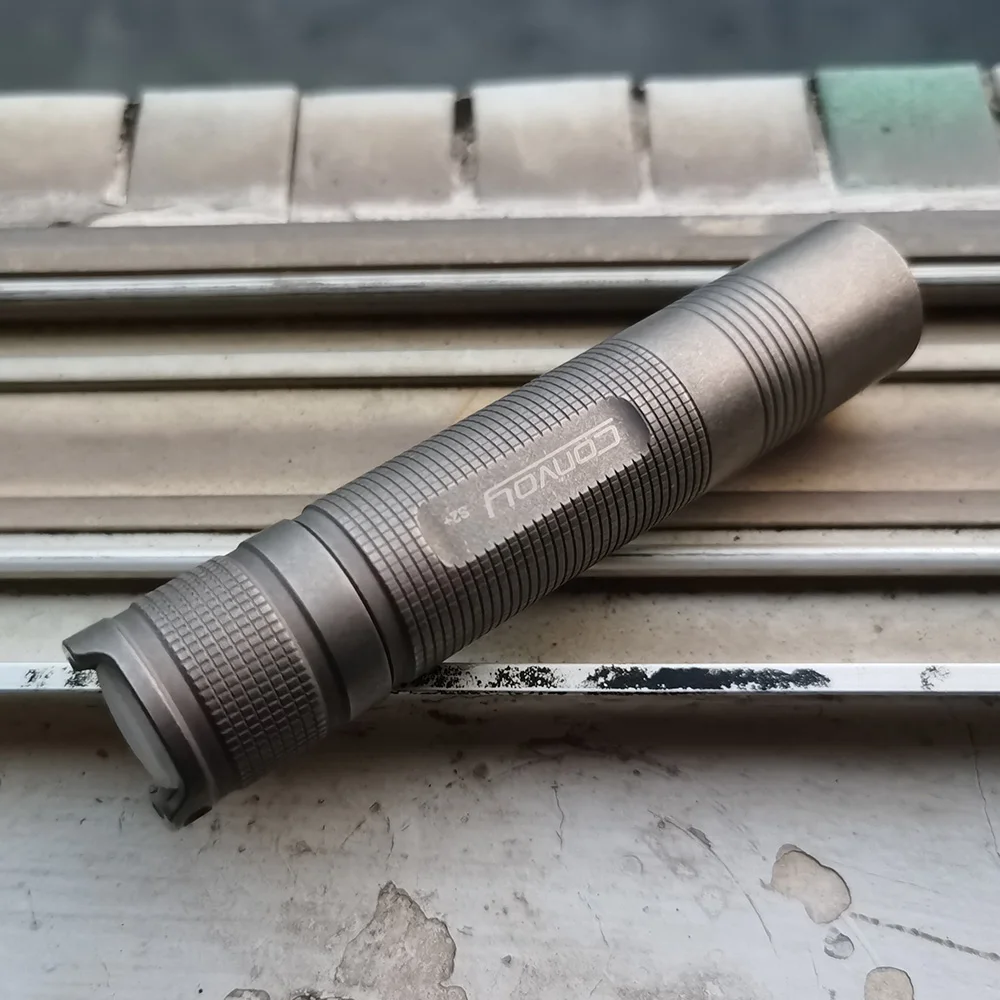 Titanium Alloy Convoy S2+ 18650 Flashlight - LED, Rechargeable