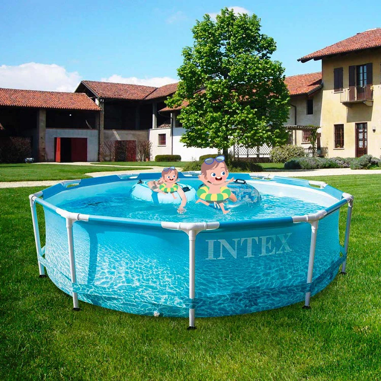 Wholesale Intex 28208 10FT X 30IN Beachside Metal Frame Pool Set with Pump Outdoor Set From m.alibaba.com
