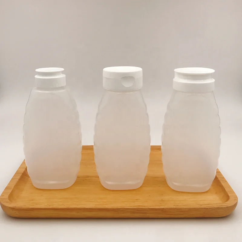 175ml 220ml 250ml 330ml 360ml Fifo Inverted Honey Plastic PE  BBQ Sauce Squeeze Bottle With Flip Cap