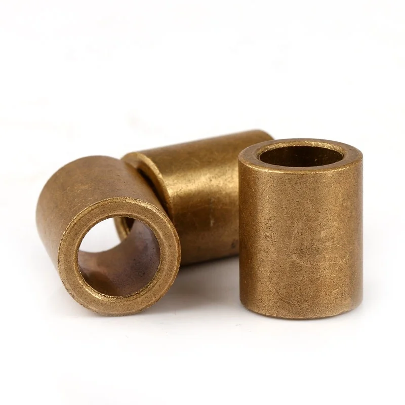 ULK конкурентоспособная цена втулка изготовленная на заказ бронзовая Спеченная самосмазываемый подшипник Порошковая Спеченная бронзовая втулка металлическая втулка