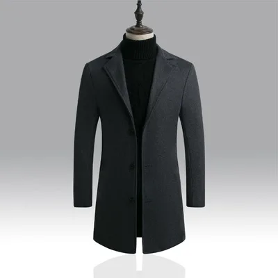 Thin Section Youth Popular Business Single-breasted Slim Solid Color Casual Men's Jacket_voghion.com