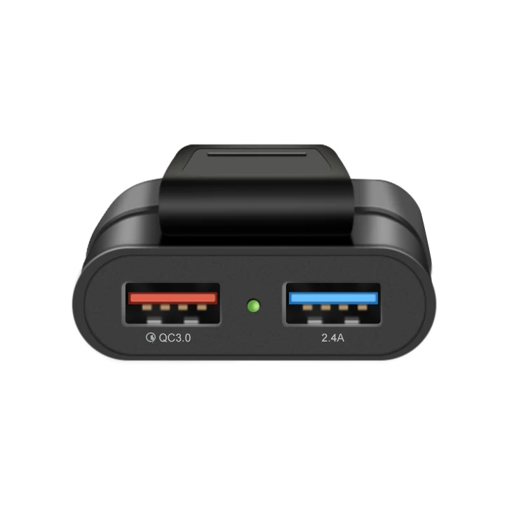 Мобильный телефон 48 Вт 7.3A 4 порта usb Автомобильное зарядное устройство с кабелем для задней панели