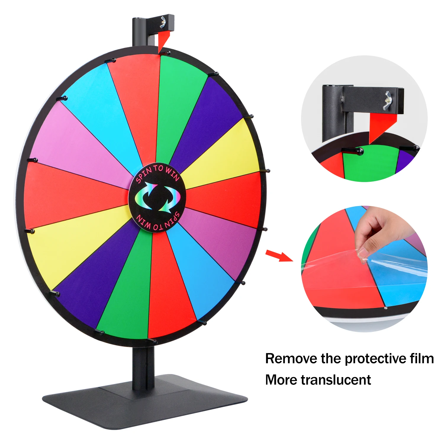 Высококачественное настольное вращающееся призовое колесо напольная стойка для