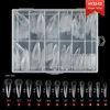 240PCS semi-frosted nail tips 12#