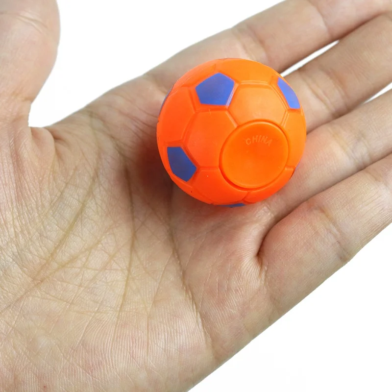 Fidget Spinner Toy Hand Spinner Fidget Toys Soccer Fidget Spinner Finger Hand Focus Spinning Toy Mini Football Shape Stress Ball