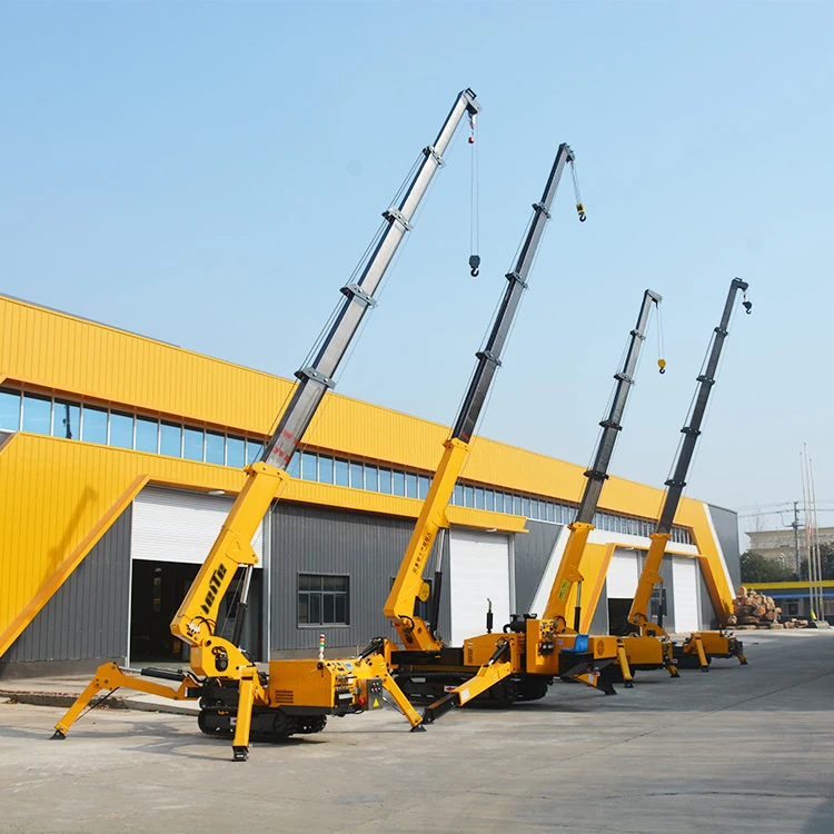 Aerial Work Spider Crane  Portable Floor Hydraulic Small Crane for Warehouse Construction Lifting Equipment Mini Hoist Cranes