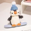 Pinguino da skateboard 18 cm
