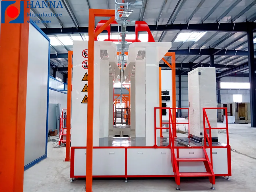 Aluminum Extrusion Profile Automated  Electrostatic Spray  System Booth Oven Powder Coating Line Plant