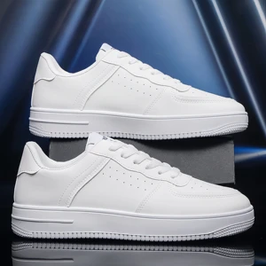 Four Seasons Low Top New Summer Fashion Skateboard Shoes Men's Korean Trend Casual Flat Walking Style Shoes