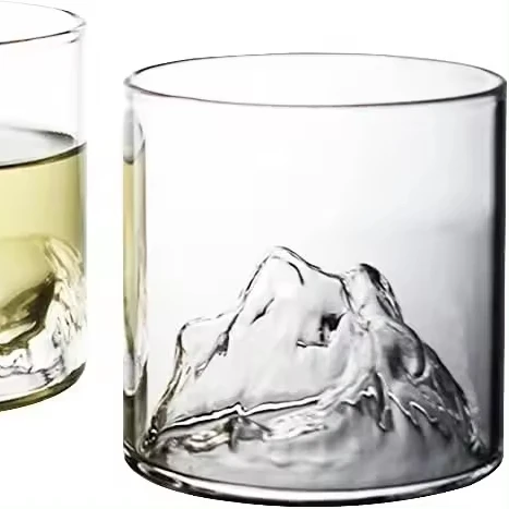 Party Vintage Japanese style Mountain Whiskey Glass for Drinking