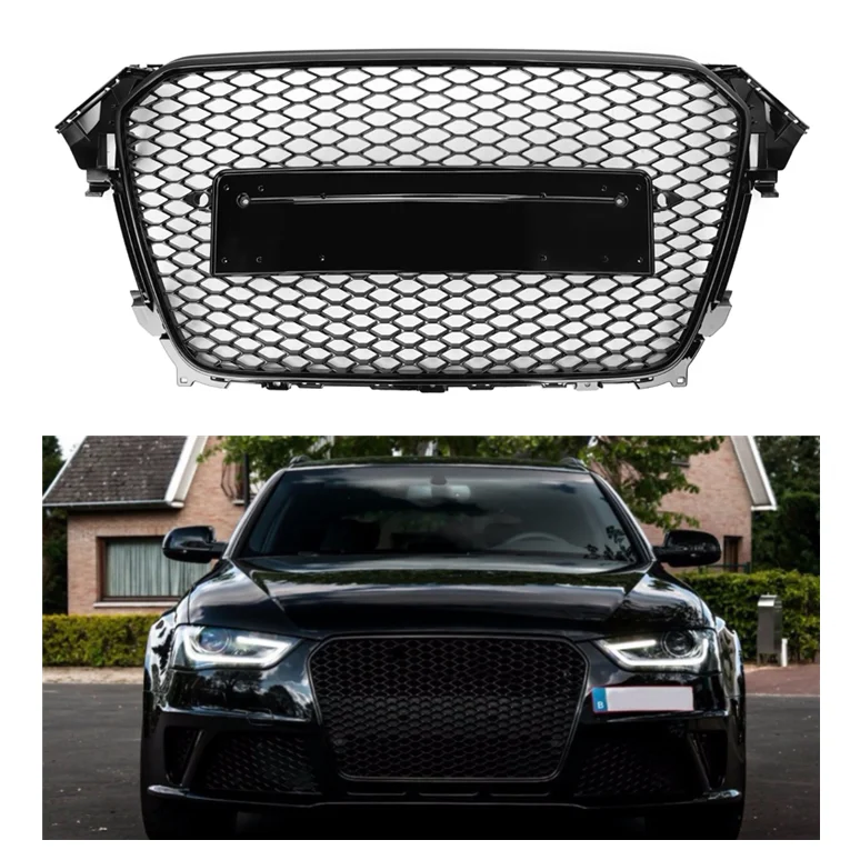 Moden øst form Wholesale NO Emblem A4 b8.5 Black RS4 Style ABS Car Honeycomb Grills For Audi  B8.5 A4 S4 2012 2013 2014 2015 From m.alibaba.com