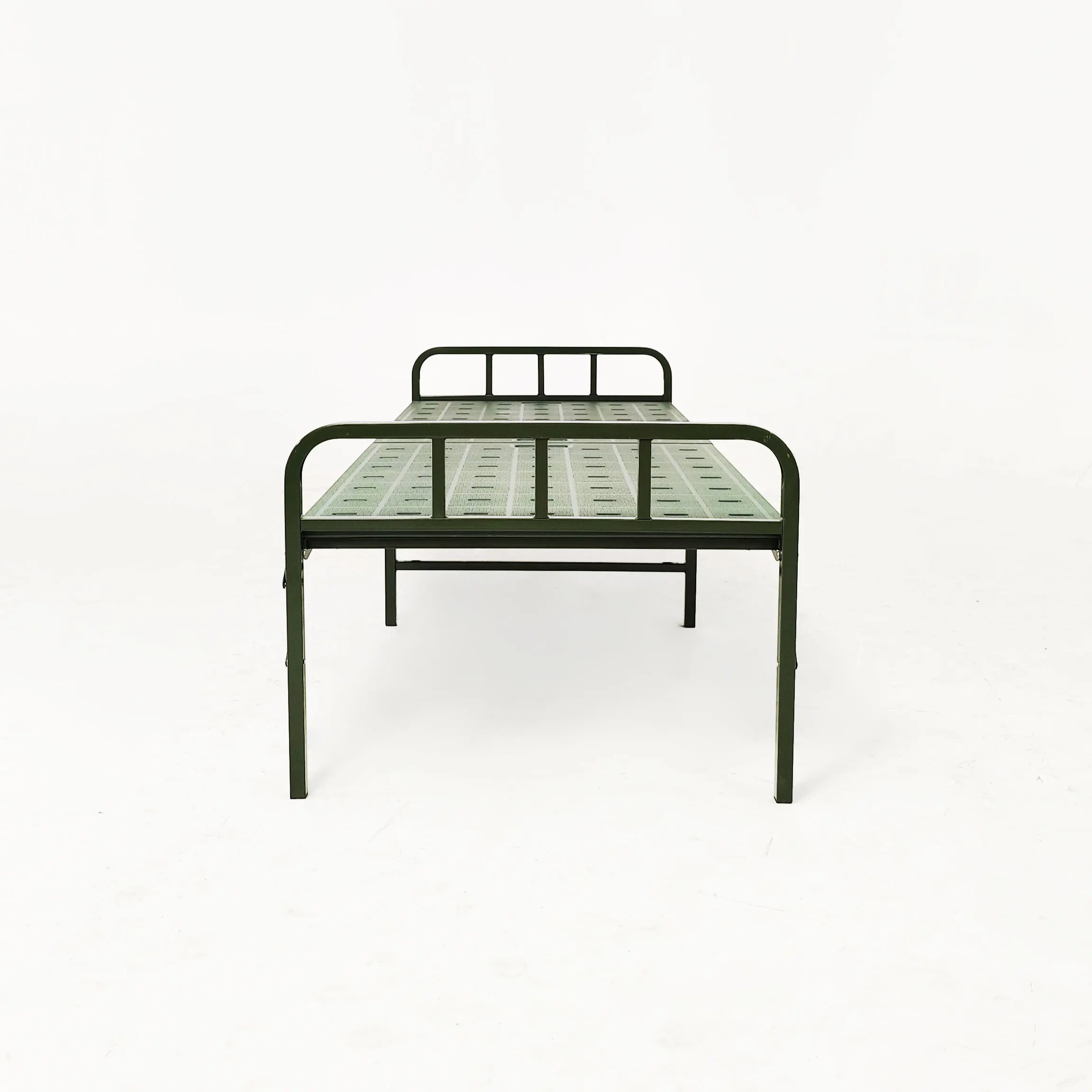 Fold-able Easy Carrying Iron and Metal Folding Bed Stretcher Folding Camping Bed