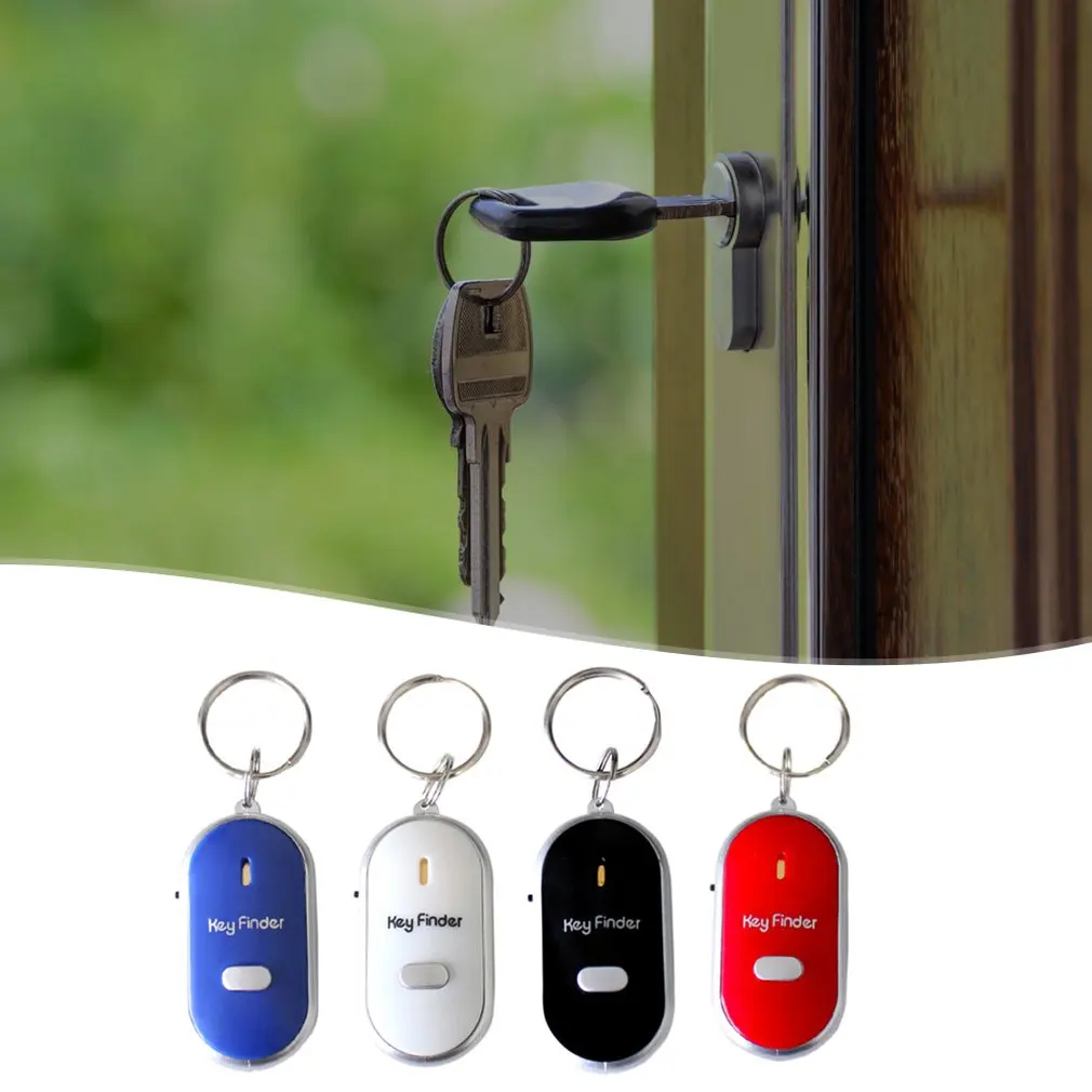 Whistle Key Finder Anti Lost Key Flashing Beeping Remote Lost Keyfinder Whistle Locator Find Key Rings