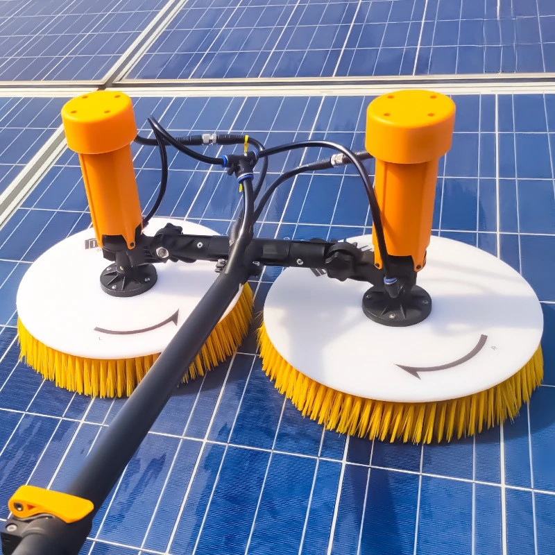 Fsk Solar Panel Cleaning Brush Double Head Brush 7.5m Rotary Brush