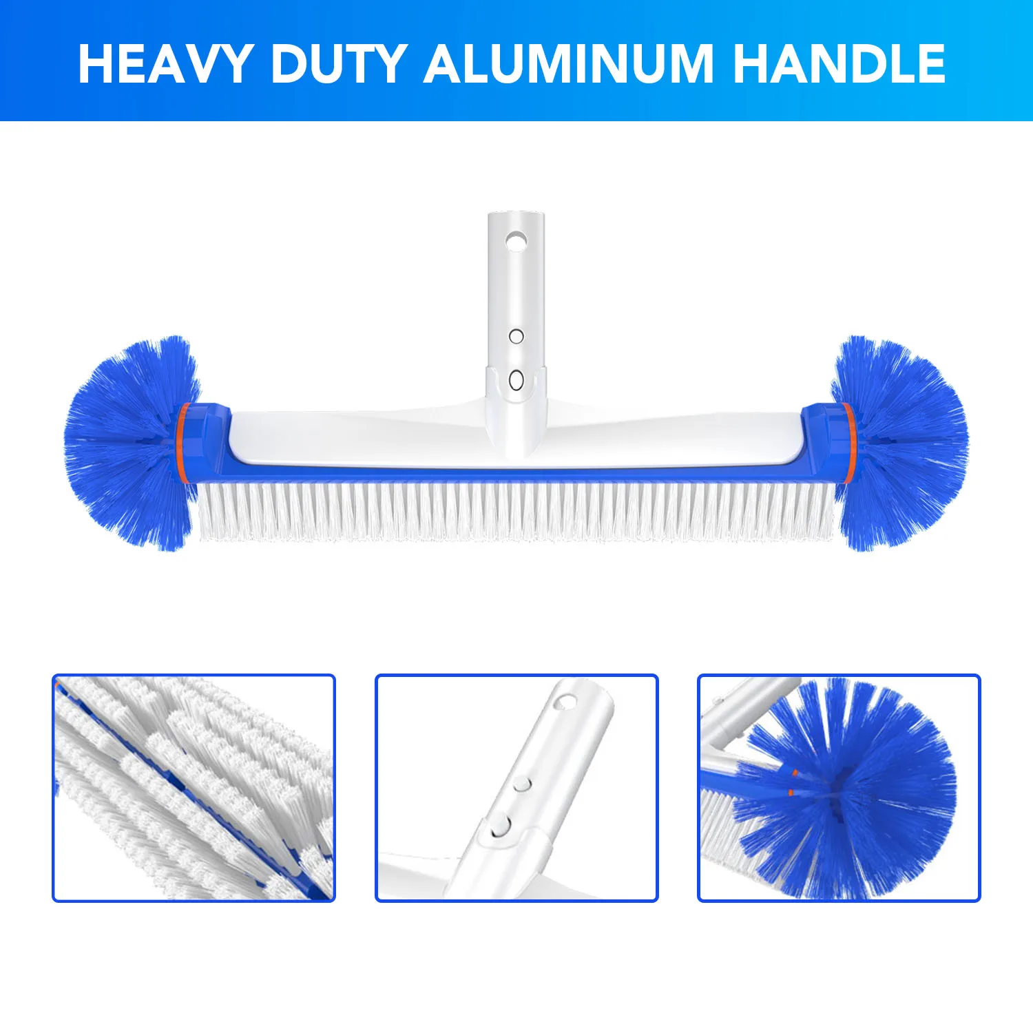 Bn Pool Brush Manufacturer Customizable Heavy Duty Swimming Pool Wall And Tile Brush For