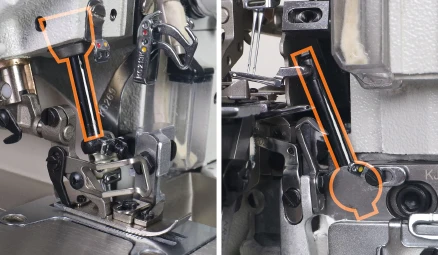 Used High Speed Taiwan China Siruba 747L Four-thread Overlock Sewing Machine With Automatic Trimming