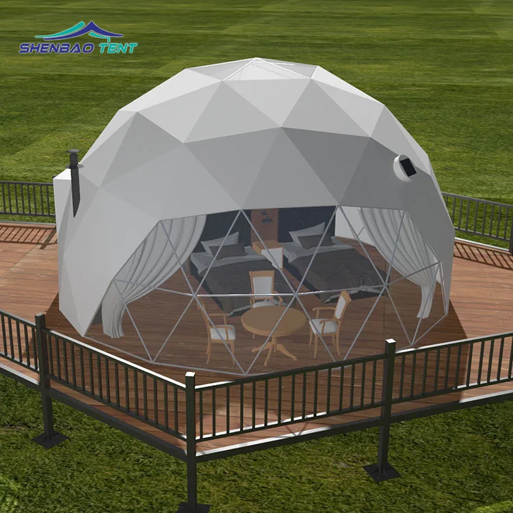 pod zelt kaufen Hochwertiges 6m Kuppelzelt 30qm Outdoor-Pod-Kuppelhaus Luxus-Zelt  Transparentes Glamping-Zelt