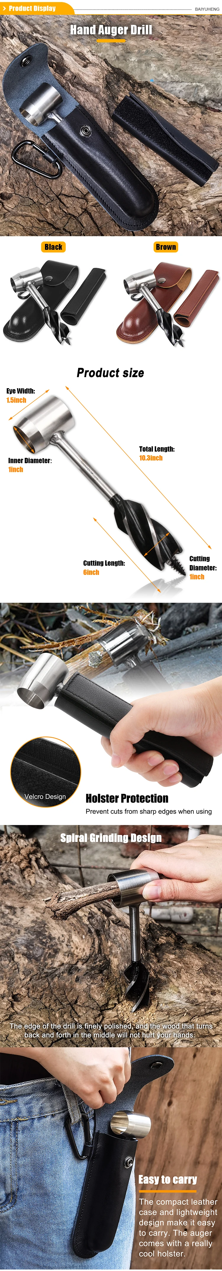 Bushcraft Hand Auger Wrench