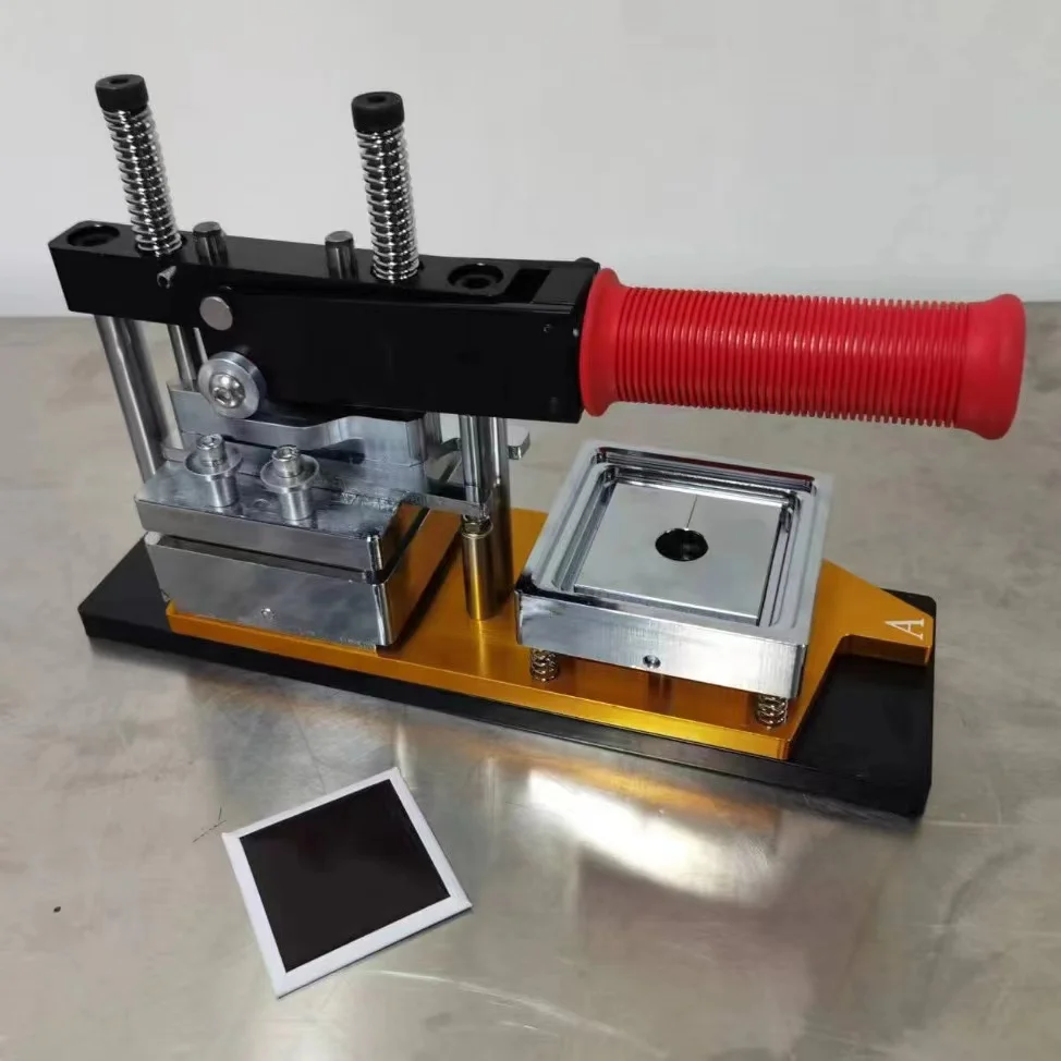 80*53mm Fridge Magnet Making Machine Rectangle Button Maker/Plastic Manual Refrigerator Photo Magnet Making Machine