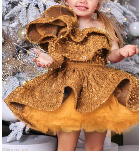 Girls Pageant Dresses Elegant Little Girl Dress Bow Party Ball Gown Flower  Baby Girl Dress to 12 Years Kids Party Frocks