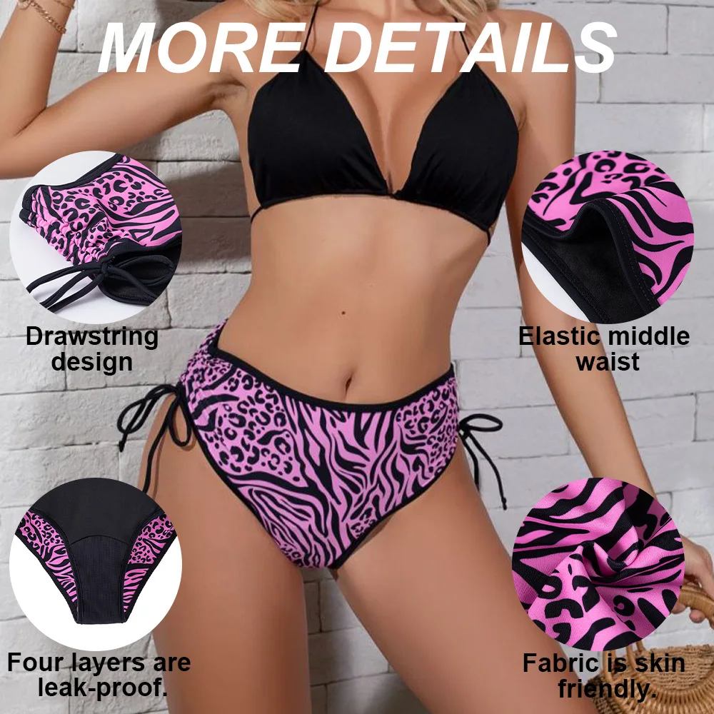 Period Swim Bikini Set construction and fit reference
