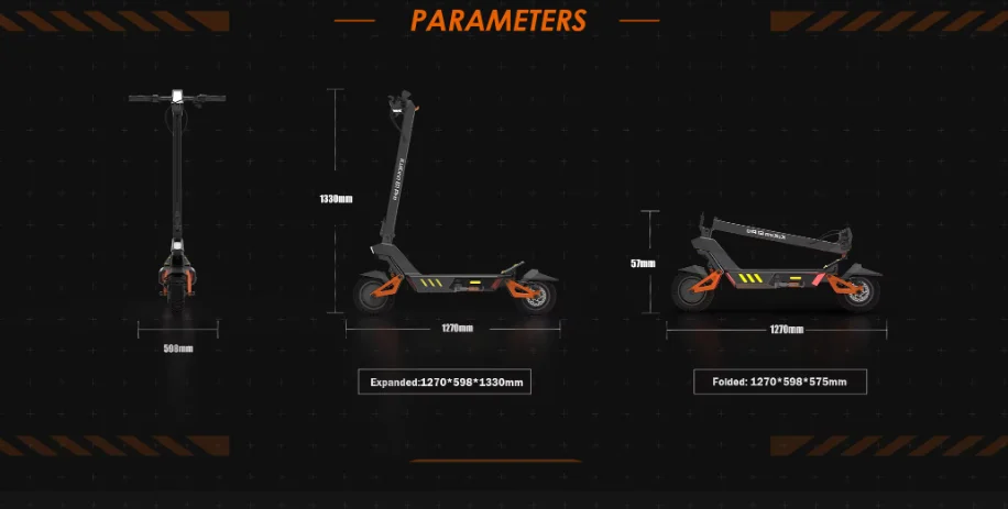 Ultimate Well-priced High Quality Hot Selling Kirin G1 PRO All-terrain Electric Scooter for Adults