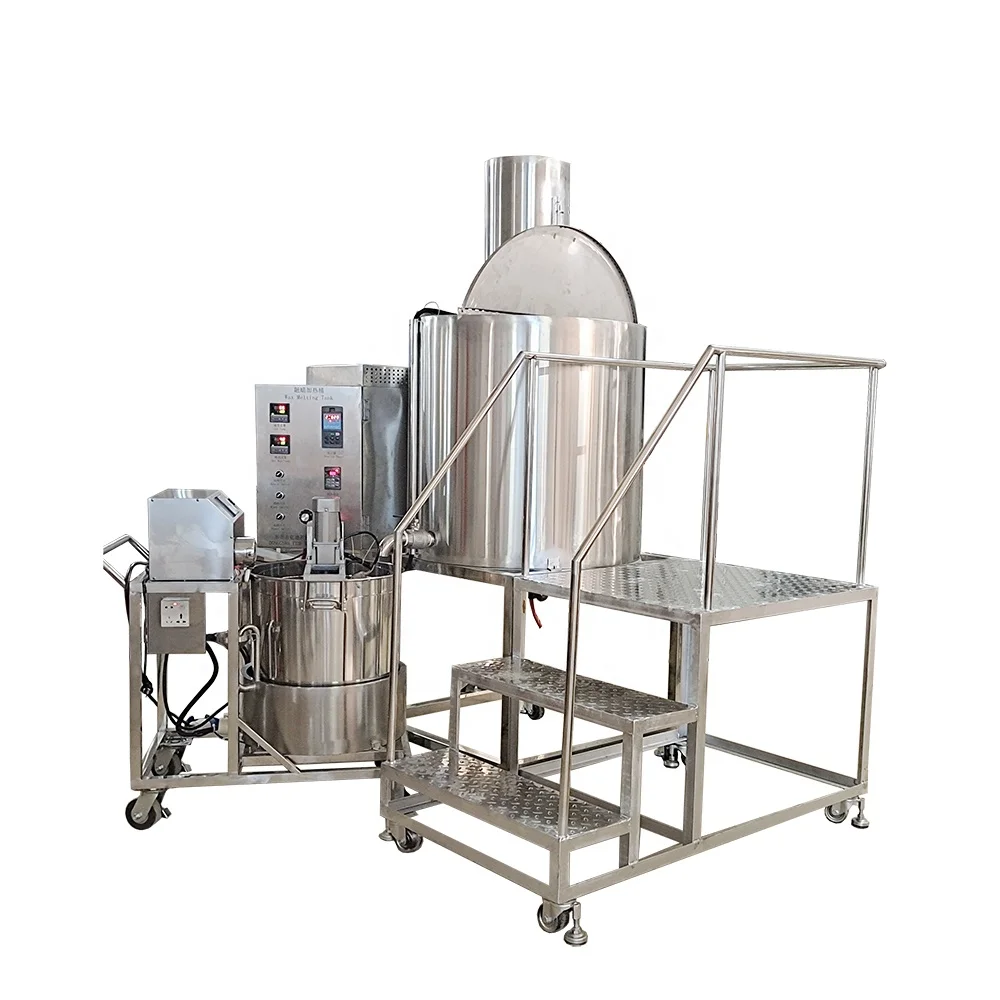 Australia Electric Double Boiler Wax Melter Candle Machine with Semi-automatic Pump Heated Filling Equipment for Scented Candle