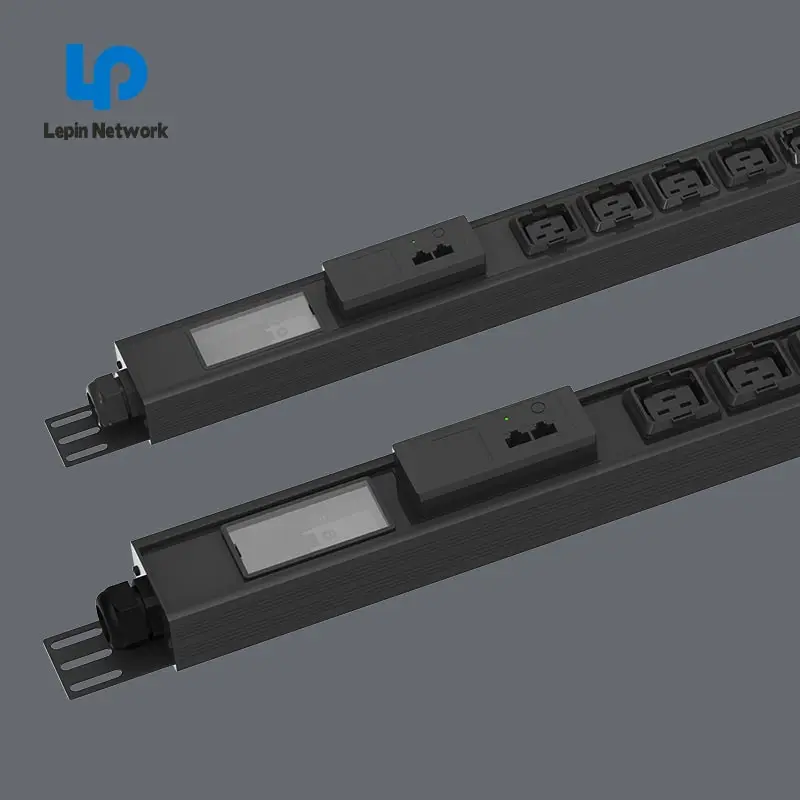 LEPIN Mater Smart Network Server Rack Cabinet Custom  PDU  C19  Meter Monitor Pdu Rack Power Distribution Unit for Data Center