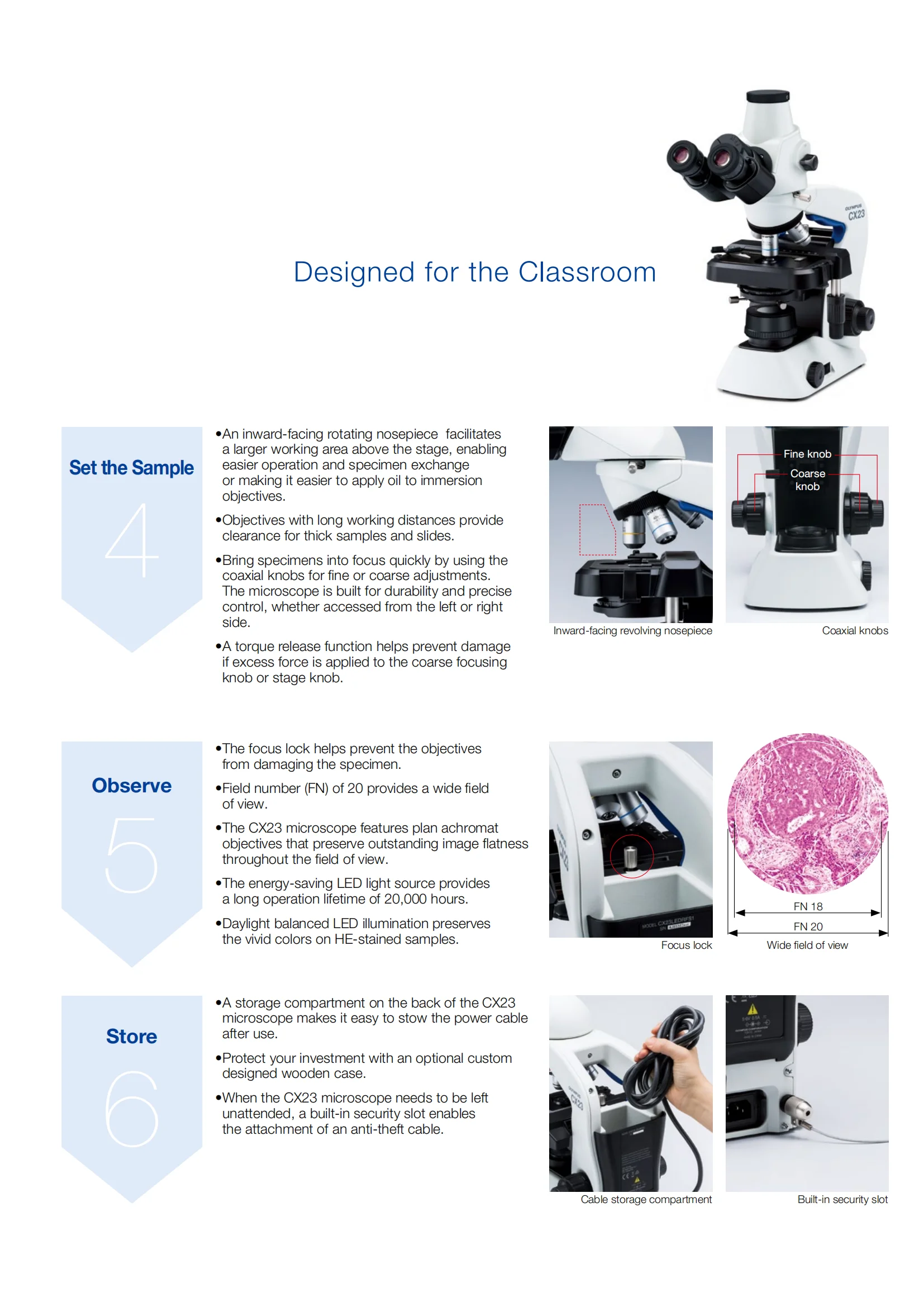 Olympus Cx23 Microscope Digital Biological Microscope Binocular